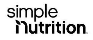 SIMPLE NUTRITION