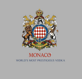 MONACO WORLD'S MOST PRESTIGIOUS VODKA SINCE 1863