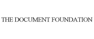 THE DOCUMENT FOUNDATION