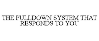 THE PULLDOWN SYSTEM THAT RESPONDS TO YOU