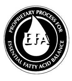 EFA PROPRIETARY PROCESS FOR ESSENTIAL FATTY ACID BALANCE