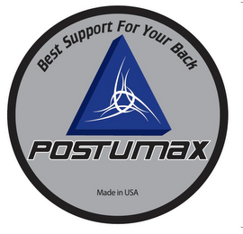 BEST SUPPORT FOR YOUR BACK POSTUMAX MADE IN USA