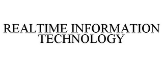 REALTIME INFORMATION TECHNOLOGY