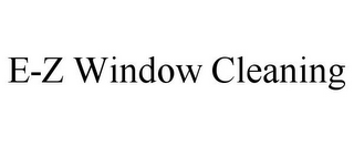 E-Z WINDOW CLEANING