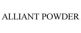 ALLIANT POWDER