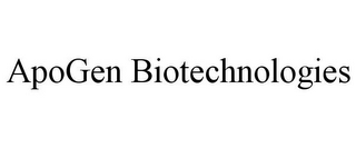 APOGEN BIOTECHNOLOGIES