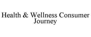 HEALTH & WELLNESS CONSUMER JOURNEY