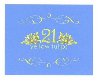 21 YELLOW TULIPS