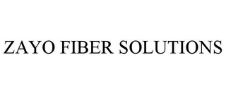 ZAYO FIBER SOLUTIONS