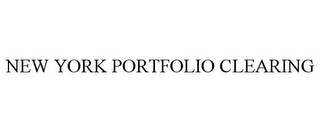 NEW YORK PORTFOLIO CLEARING