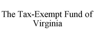 THE TAX-EXEMPT FUND OF VIRGINIA