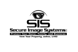 SIS SECURE IMAGE SYSTEMS LLC PROTECT YOUR HOME, FAMILY, AND BUSINESS VIEW YOUR PROPERTY, ONLINE, LIVE!