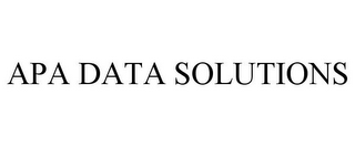 APA DATA SOLUTIONS