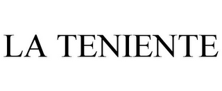LA TENIENTE
