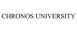 CHRONOS UNIVERSITY