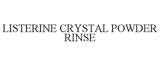 LISTERINE CRYSTAL POWDER RINSE