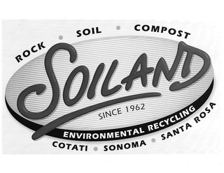 ROCK · SOIL · COMPOST SOILAND SINCE 1962 ENVIRONMENTAL RECYCLING COTATI · SONOMA · SANTA ROSA