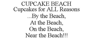 CUPCAKE BEACH CUPCAKES FOR ALL REASONS ...BY THE BEACH, AT THE BEACH, ON THE BEACH, NEAR THE BEACH!!!