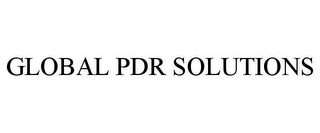 GLOBAL PDR SOLUTIONS