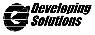 DEVELOPING SOLUTIONS