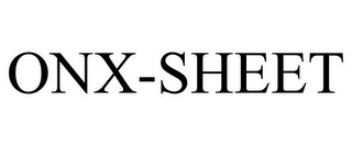 ONX-SHEET