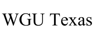 WGU TEXAS