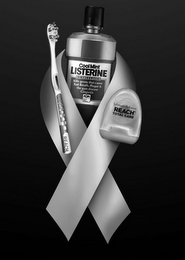 REACH COOLMINT LISTERINE ANTISEPTIC KILLS GERMS THAT CAUSE BAD BREATH, PLAQUE & THE GUM DISEASE GINGIVITIS ADA JOHNSON AND JOHNSON REACH TOTAL CARE