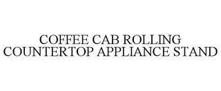 COFFEE CAB ROLLING COUNTERTOP APPLIANCE STAND