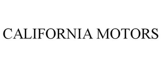 CALIFORNIA MOTORS