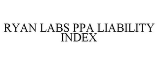 RYAN LABS PPA LIABILITY INDEX