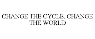 CHANGE THE CYCLE, CHANGE THE WORLD