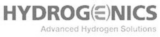 HYDROGENICS ADVANCED HYDROGEN SOLUTIONS