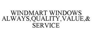 WINDMART WINDOWS ALWAYS,QUALITY,VALUE,& SERVICE