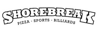 SHOREBREAK PIZZA · SPORTS · BILLIARDS