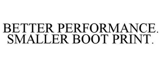 BETTER PERFORMANCE. SMALLER BOOT PRINT.