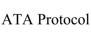 ATA PROTOCOL