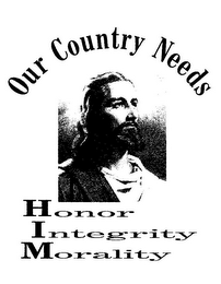 OUR COUNTRY NEEDS HIM HONOR INTEGRITY MORALITY