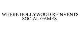 WHERE HOLLYWOOD REINVENTS SOCIAL GAMES.