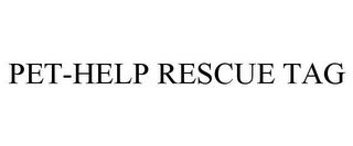 PET-HELP RESCUE TAG