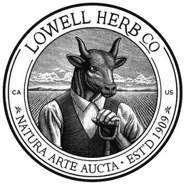 LOWELL HERB CO CA US NATURA ARTE AUCTA * EST'D 1909