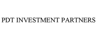 PDT INVESTMENT PARTNERS