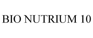 BIO NUTRIUM 10