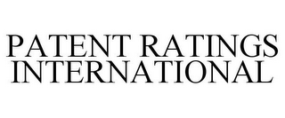 PATENT RATINGS INTERNATIONAL