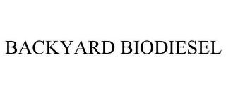 BACKYARD BIODIESEL