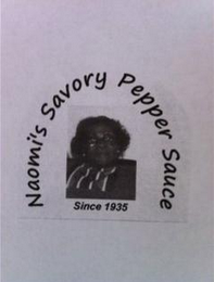 NAOMI'S SAVORY PEPPER SAUCE SINCE 1935