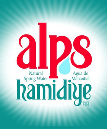 ALPS HAMIDIYE NATURAL SPRING WATER AGUA DE MANANTIAL SINCE 1902