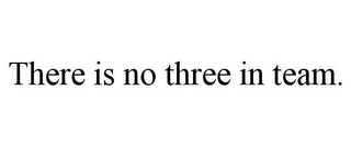 THERE IS NO THREE IN TEAM.