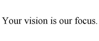 YOUR VISION IS OUR FOCUS.