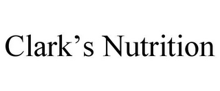 CLARK'S NUTRITION