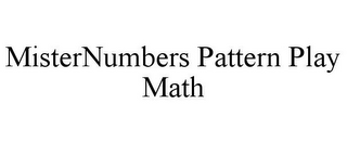 MISTERNUMBERS PATTERN PLAY MATH